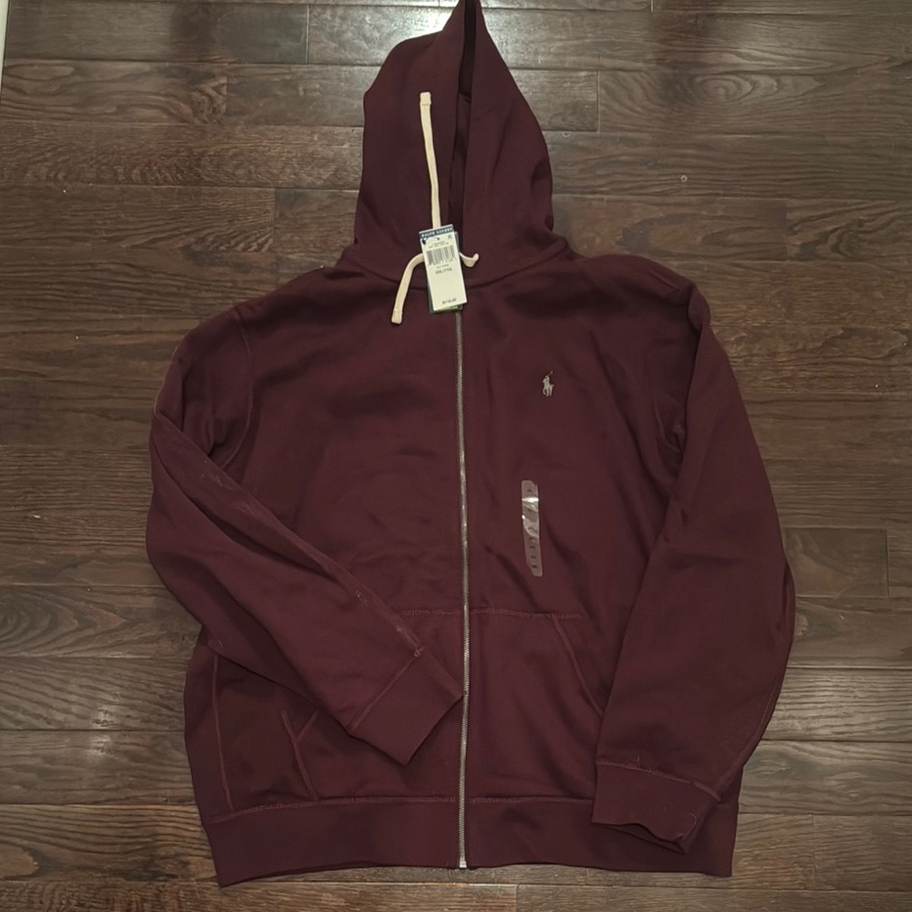 Ralph Lauren Brown Zip Up Sweater